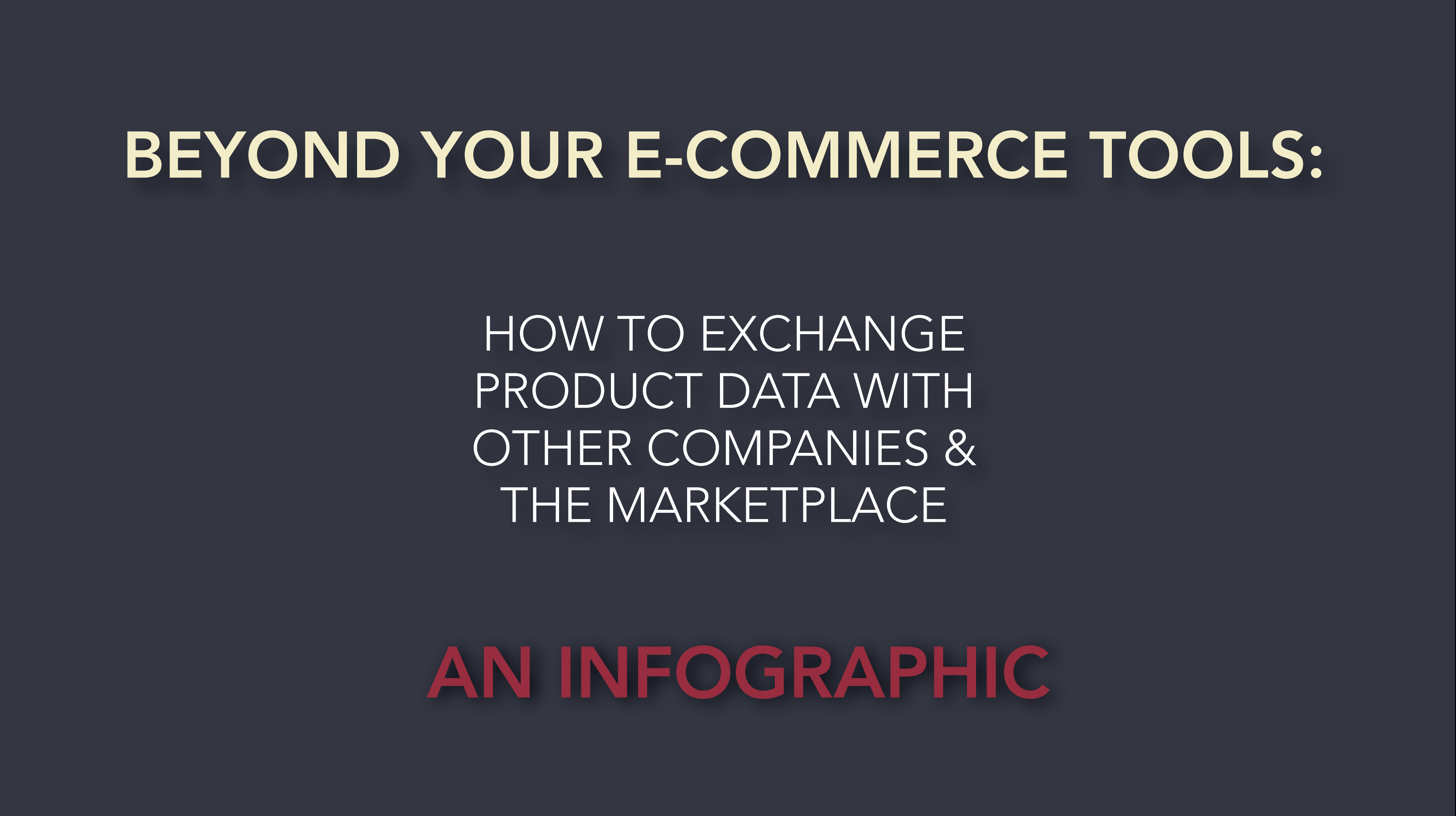 Infographic: How to Exchange Product Data with Other Companies and the Marketplace