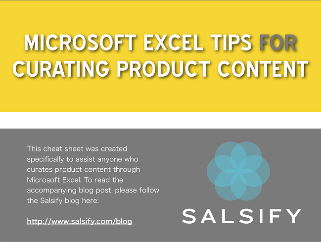 Curating Product Content with Microsoft Excel