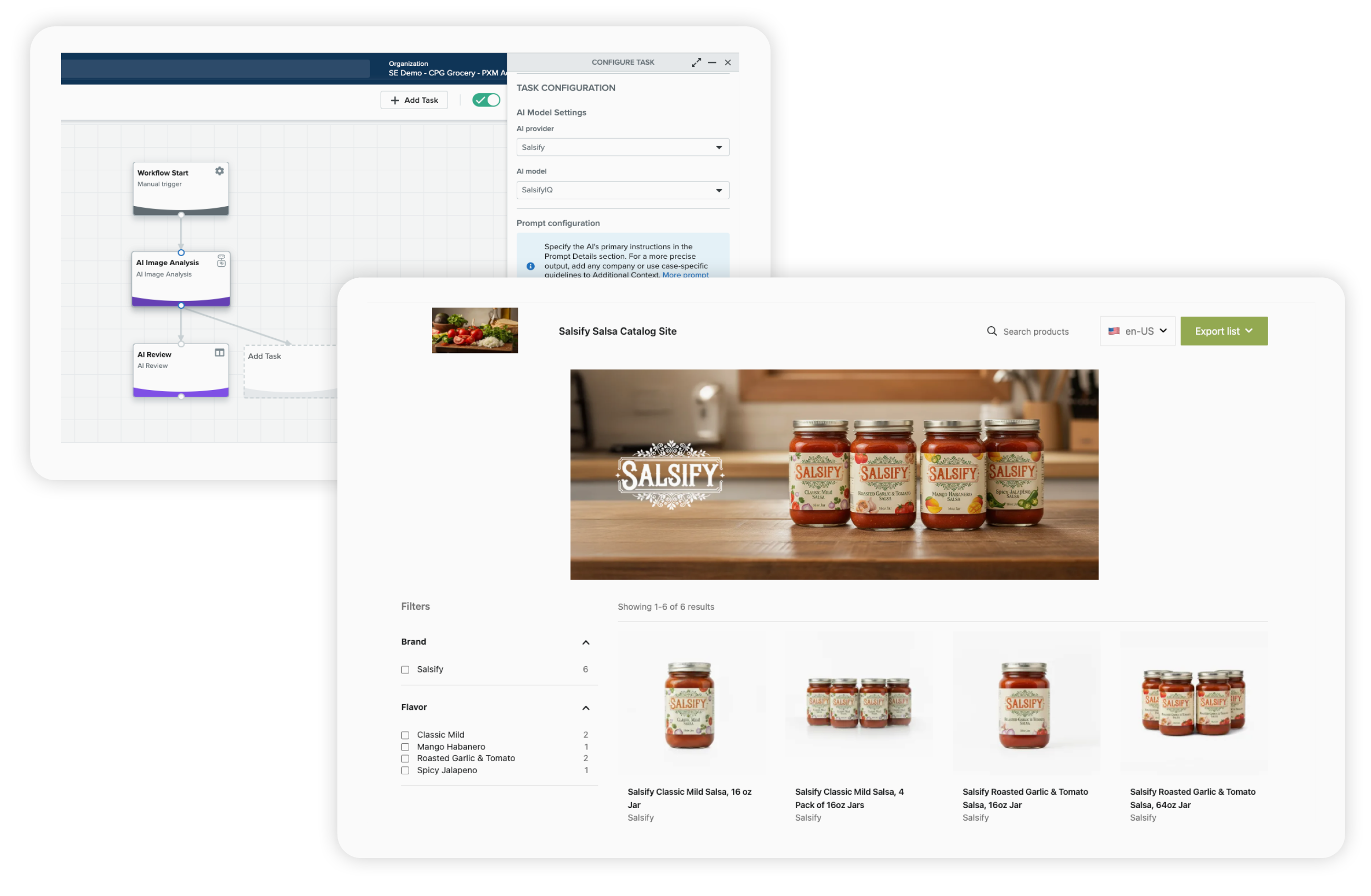 Salsify CPG Catalog Site
