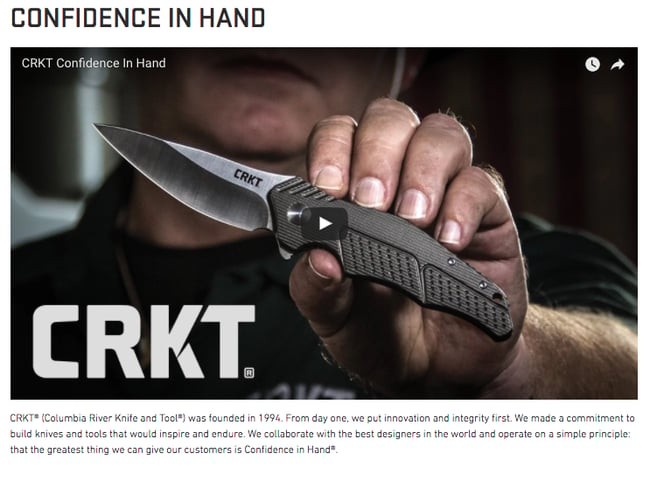 How I did it: CRKT grows brand footprint with engaging product content