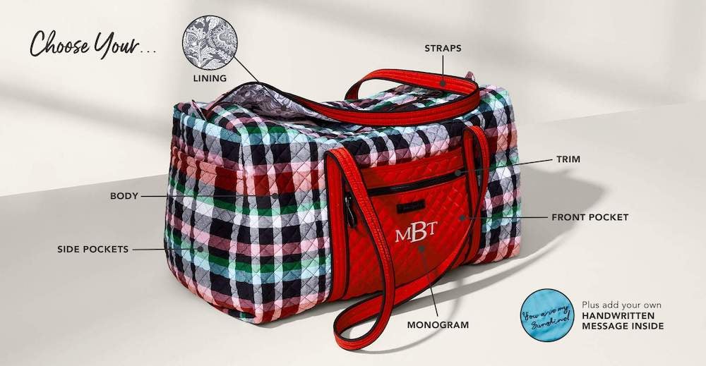 Custom Bag Example Vera Bradley D2C Website Examples