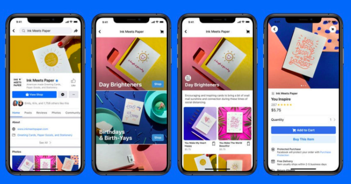 Facebook Shops Screenshot Salsify Social Commerce