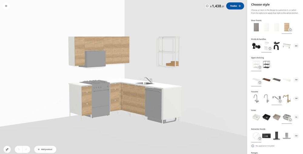 IKEA Kitchen Planner Screenshot Example Bring In-Store Experiences Online Salsify