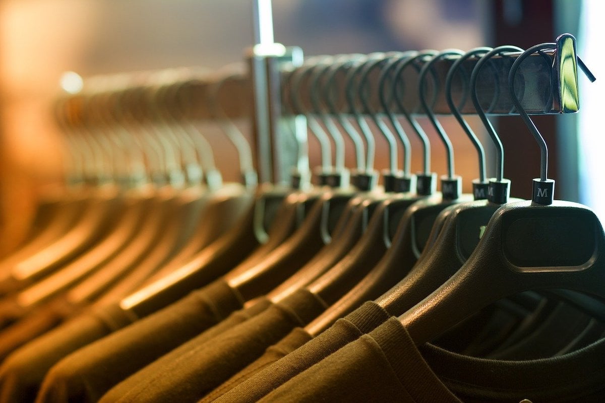 Olive Shirts Displayed on a Clothing Rack Salsify D2C Apparel Brand Challenges