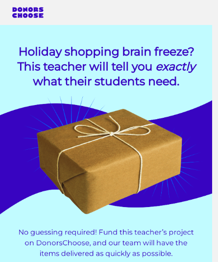DonorsChoose offers an opportunity to fund a teacher’s project 