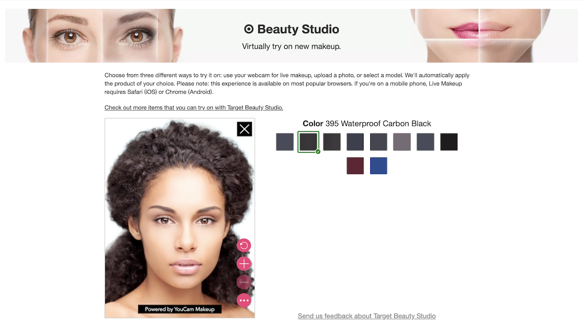 L’Oréal Paris Target Beauty Studio Screenshot Salsify Beauty Brands
