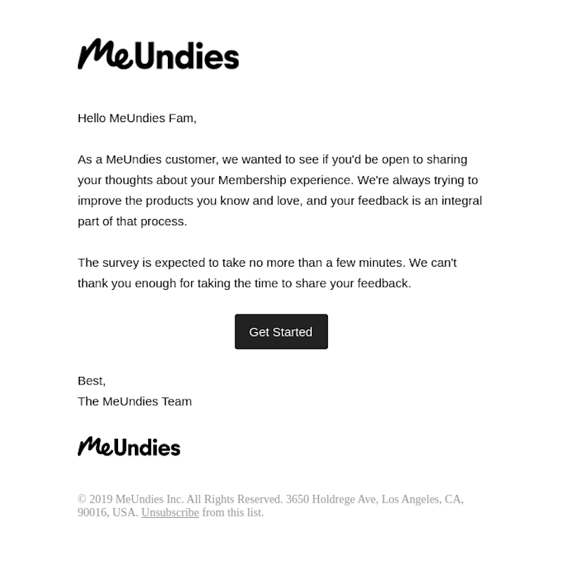 MeUndies Screenshot