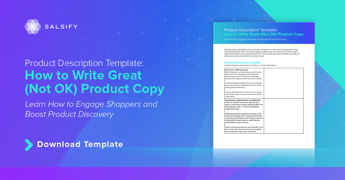 Salsify Product Description Template