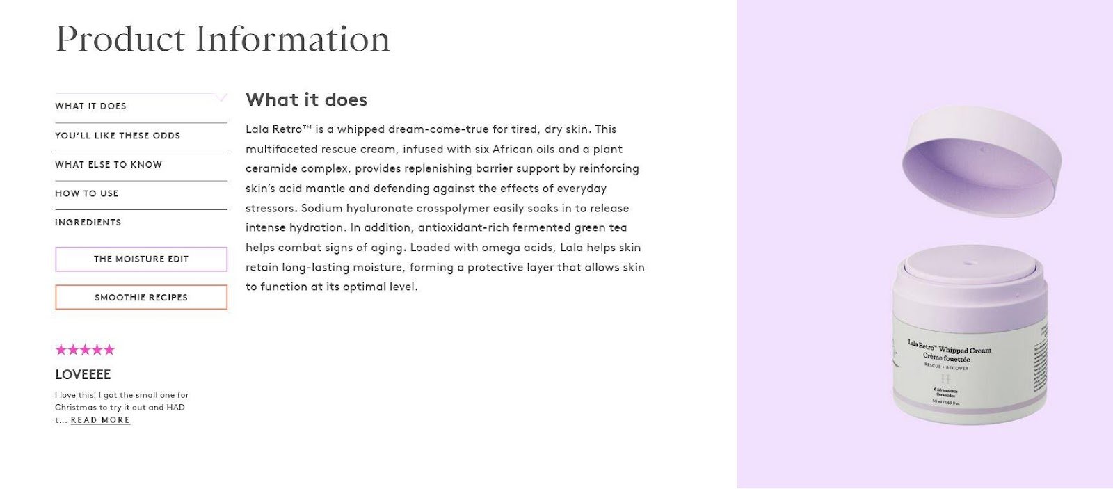 Drunk Elephant Product Page Product Description Example Product Page Guide Salsify Salsify Product Pages Product Detail Page Examples