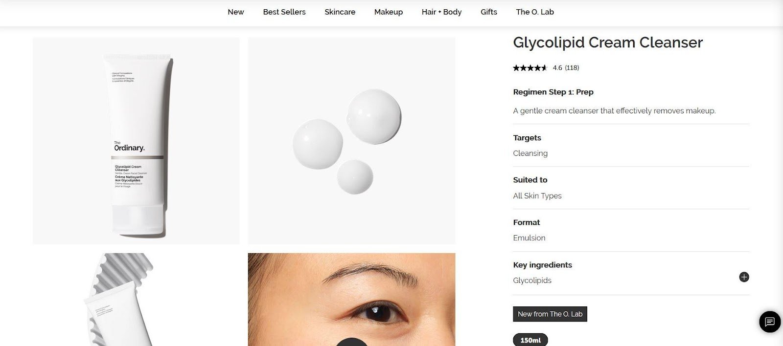 The Ordinary Product Page Screenshot Cleaner Product Page Guide Salsify Salsify Product Pages Product Detail Page Examples