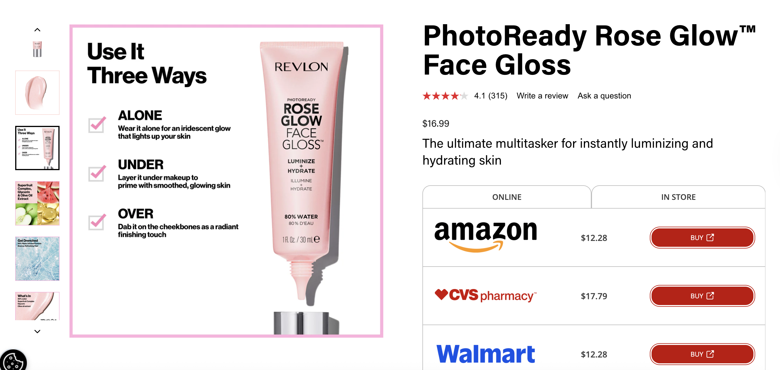 revlon product description writing examples