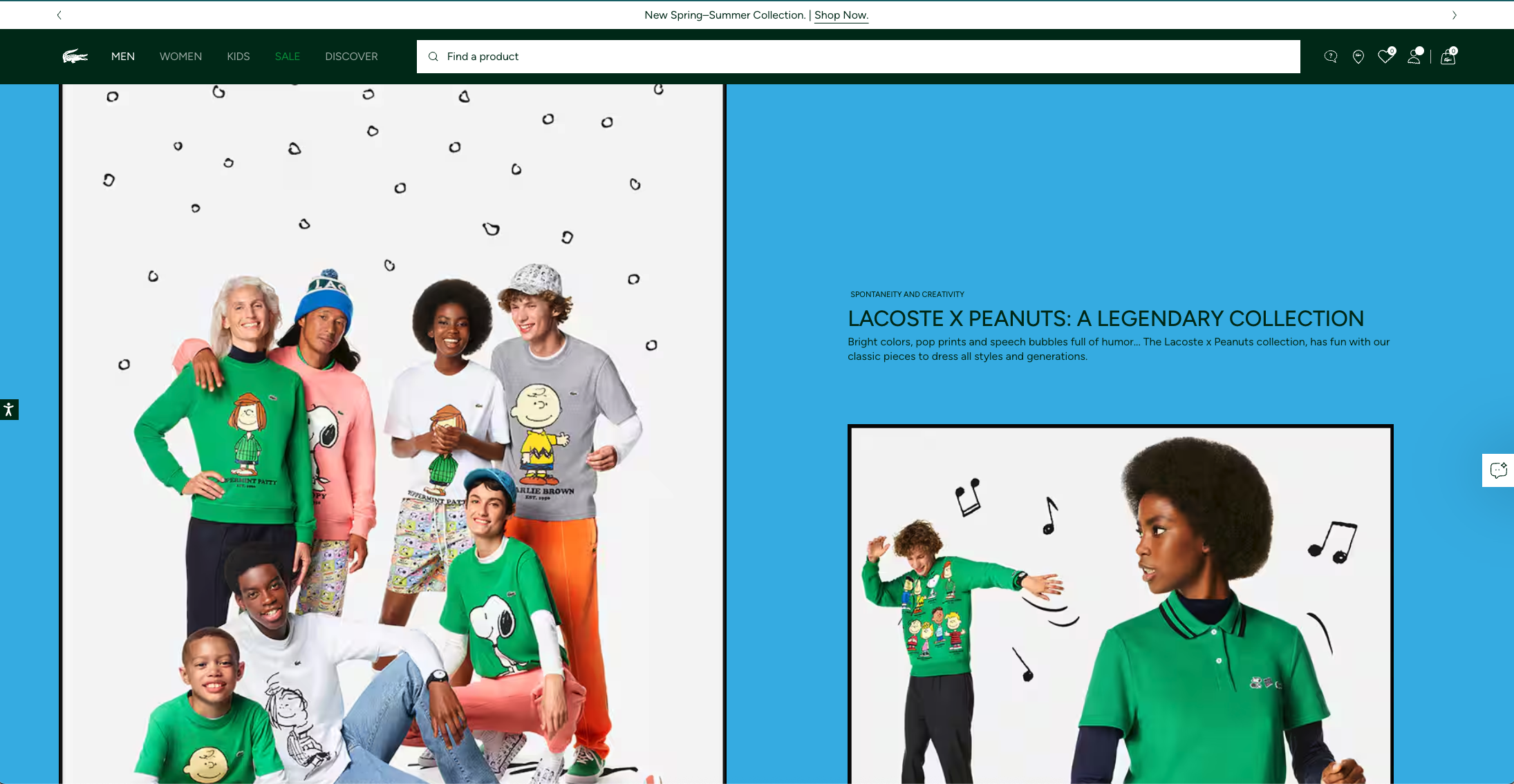 snoopy peanuts collab lacoste salsify fashion and apparel consumer trends; consumer buying trends, consumer fashion trends, apparel ecommerce trends