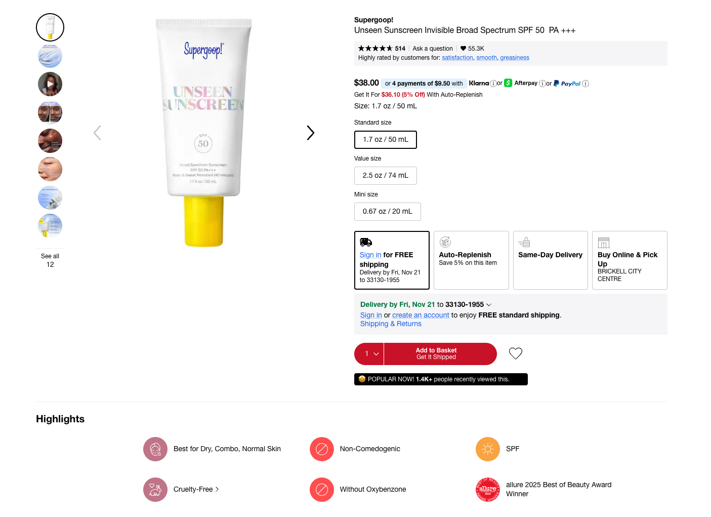supergoop personalized shopping experience salsify