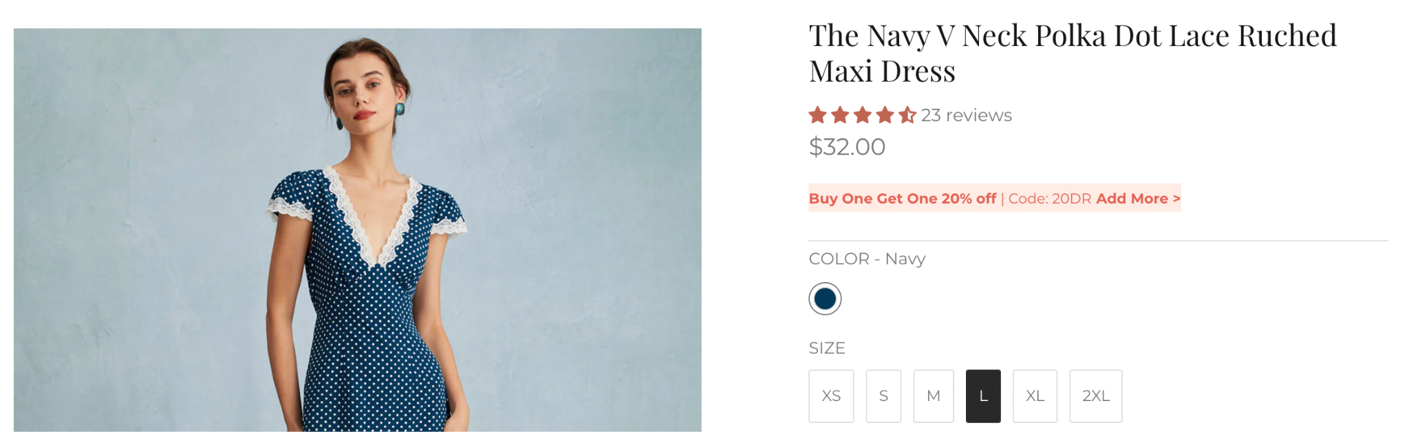 RIHOAS Navy Dress Product Screenshot