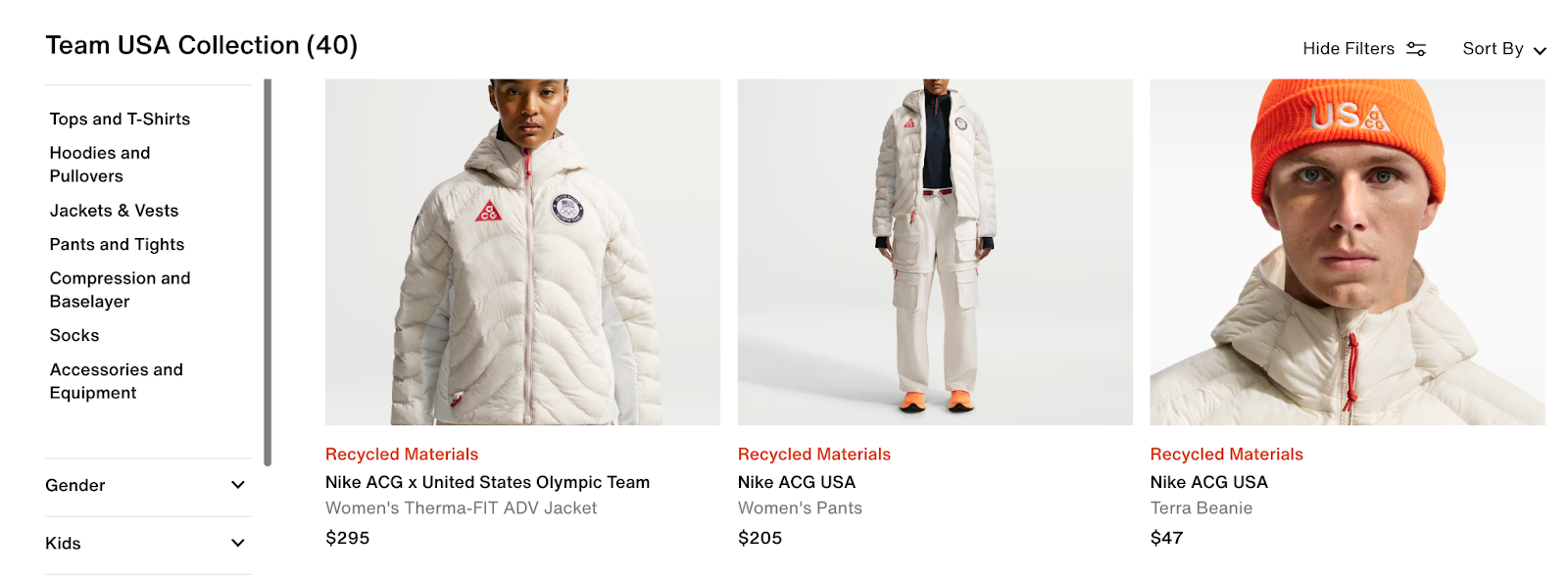 Nike’s Team USA collection 