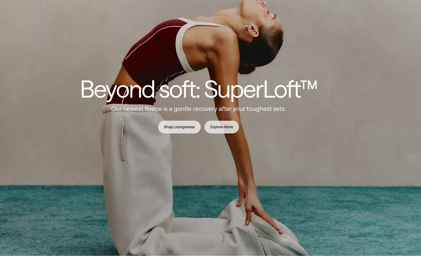 Lululemon markets its fleece loungewear