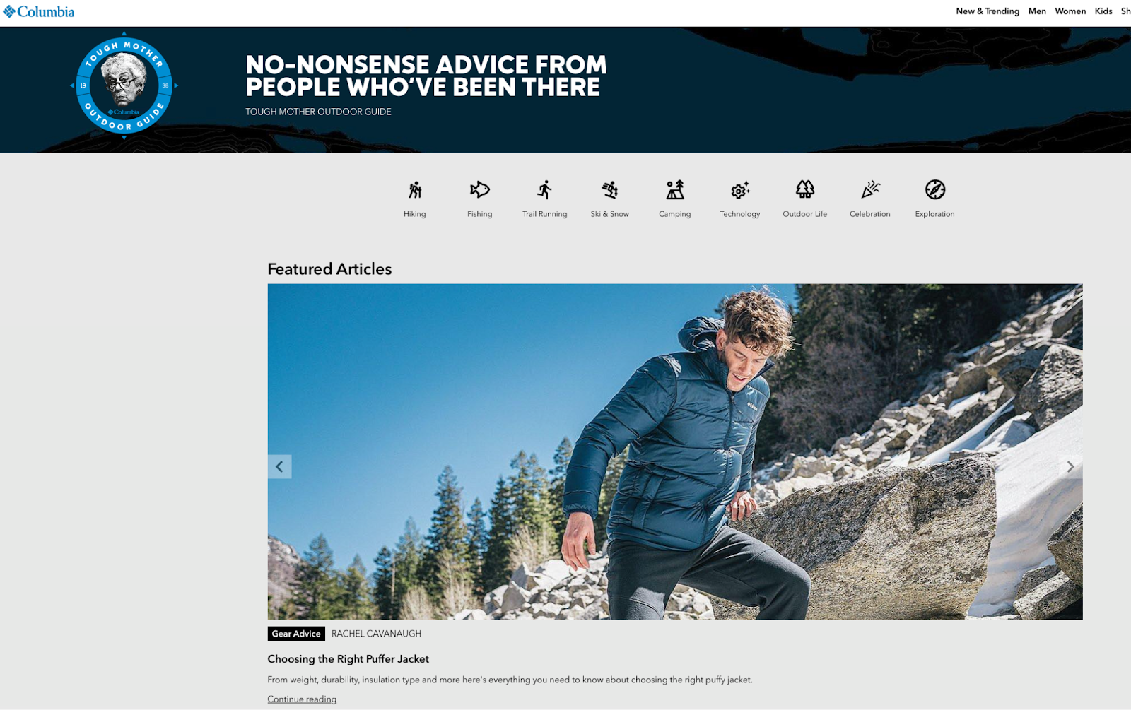 Columbia's Tough Mother Outdoor Guide
