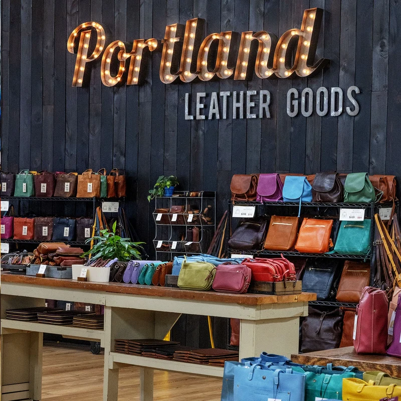 Image of The Portland Leather Boutique, in Portland, OR (via Portland Leather Goods) illustrating impacts of viral products and TikTok trends, the digital shelf, Product Experience Management (PXM), Product Content Syndication, Social Commerce
