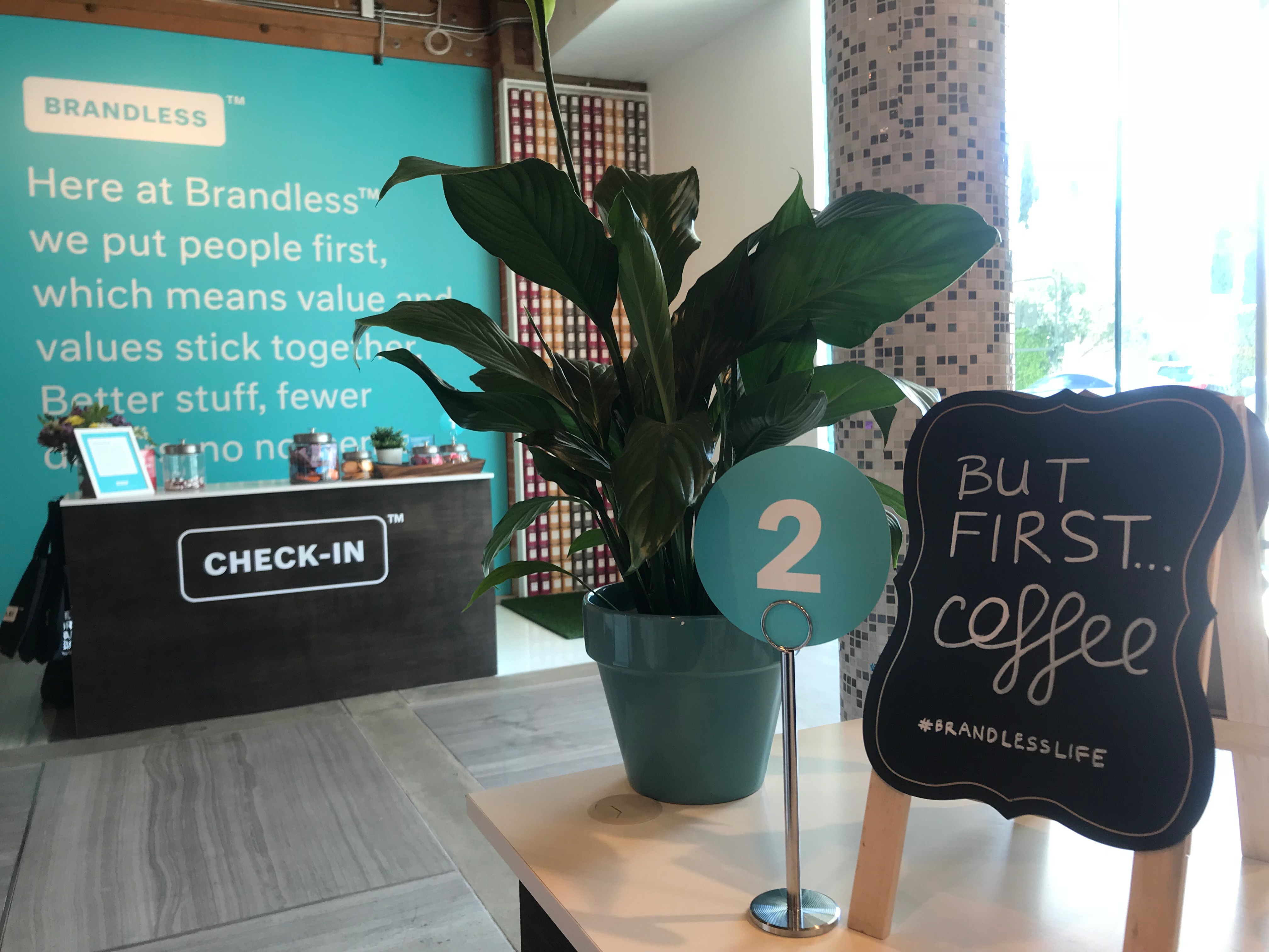 Brandless pop up