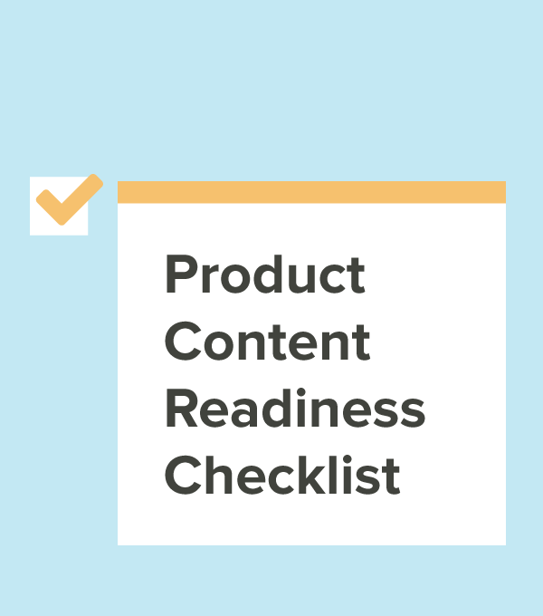 Product Content Readiness Checklist