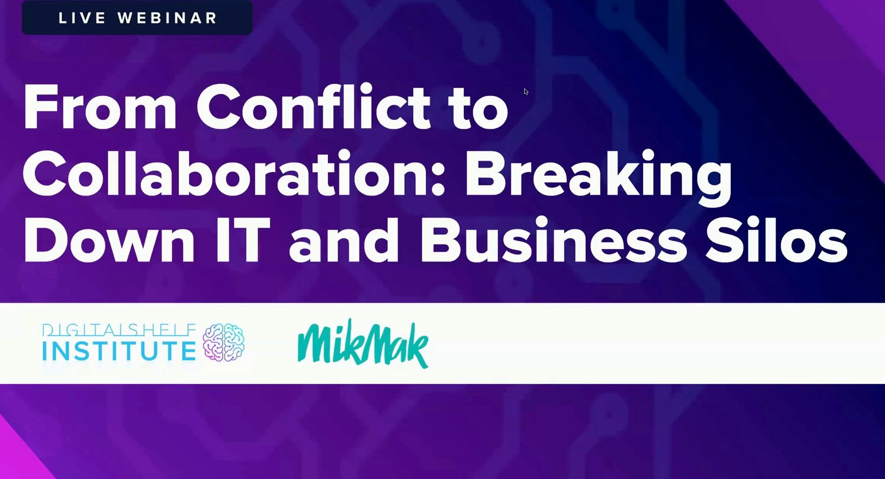 Salsify Webinar - From Conflict to Collaboration- Breaking Down IT and Business Silos